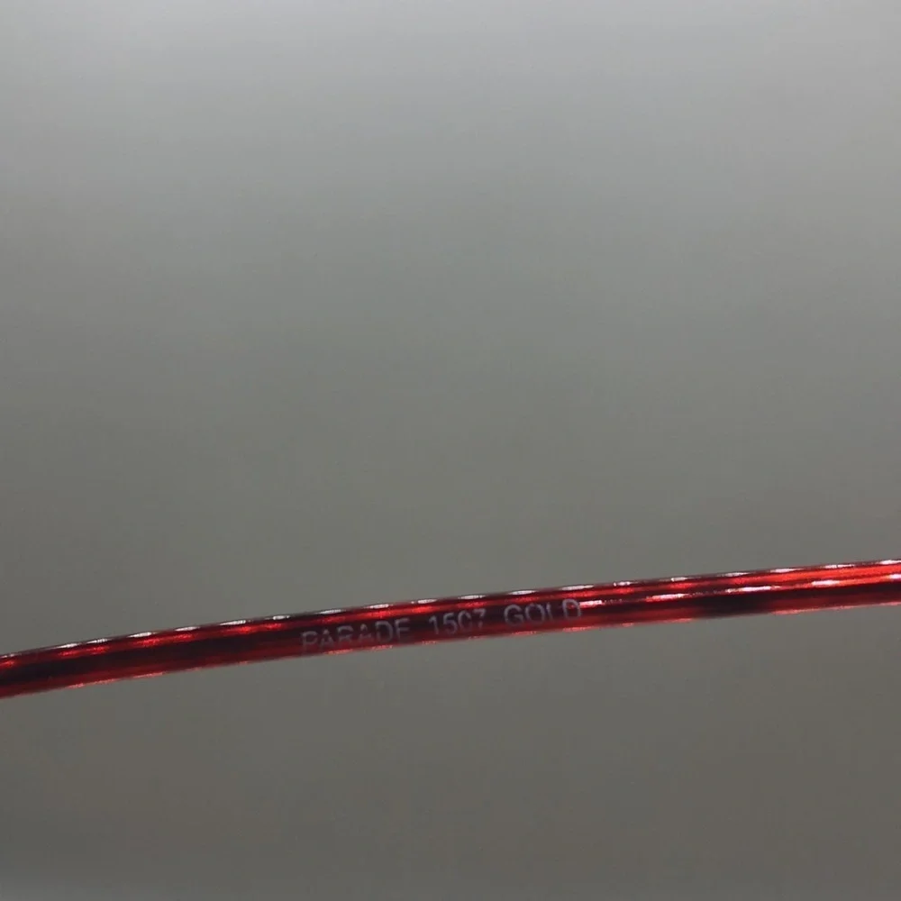 Parade 1507 Gold Red Brown Eyeglasses Frame 49-18-135
